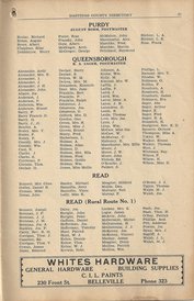 An page from an old hardware directory; it’s clear but aged